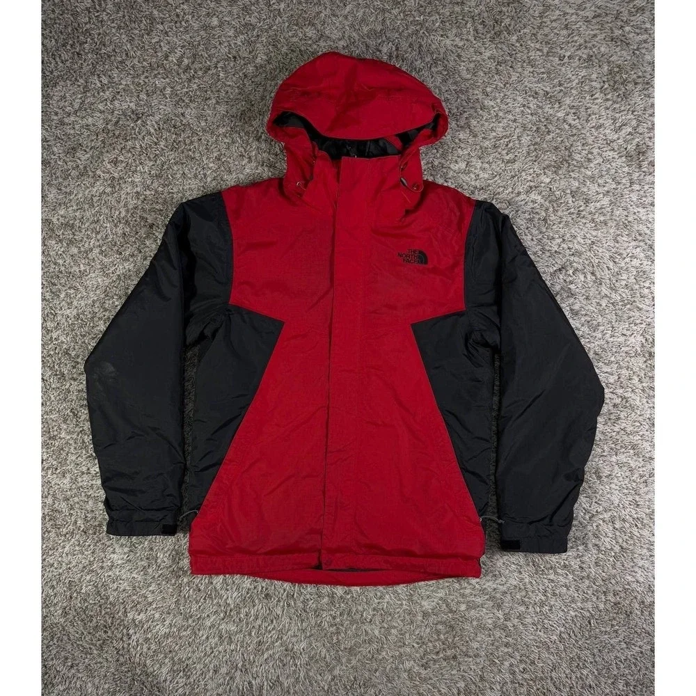 The North Face Color Block 3 in 1 HyVent Black Red Jacket Men's Small